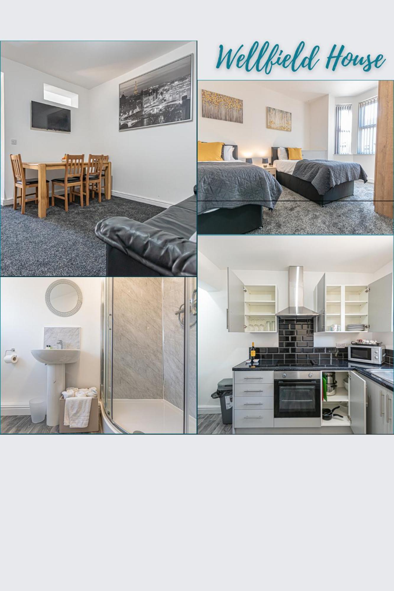 Wellfield Serviced Accommodation 워링턴 외부 사진